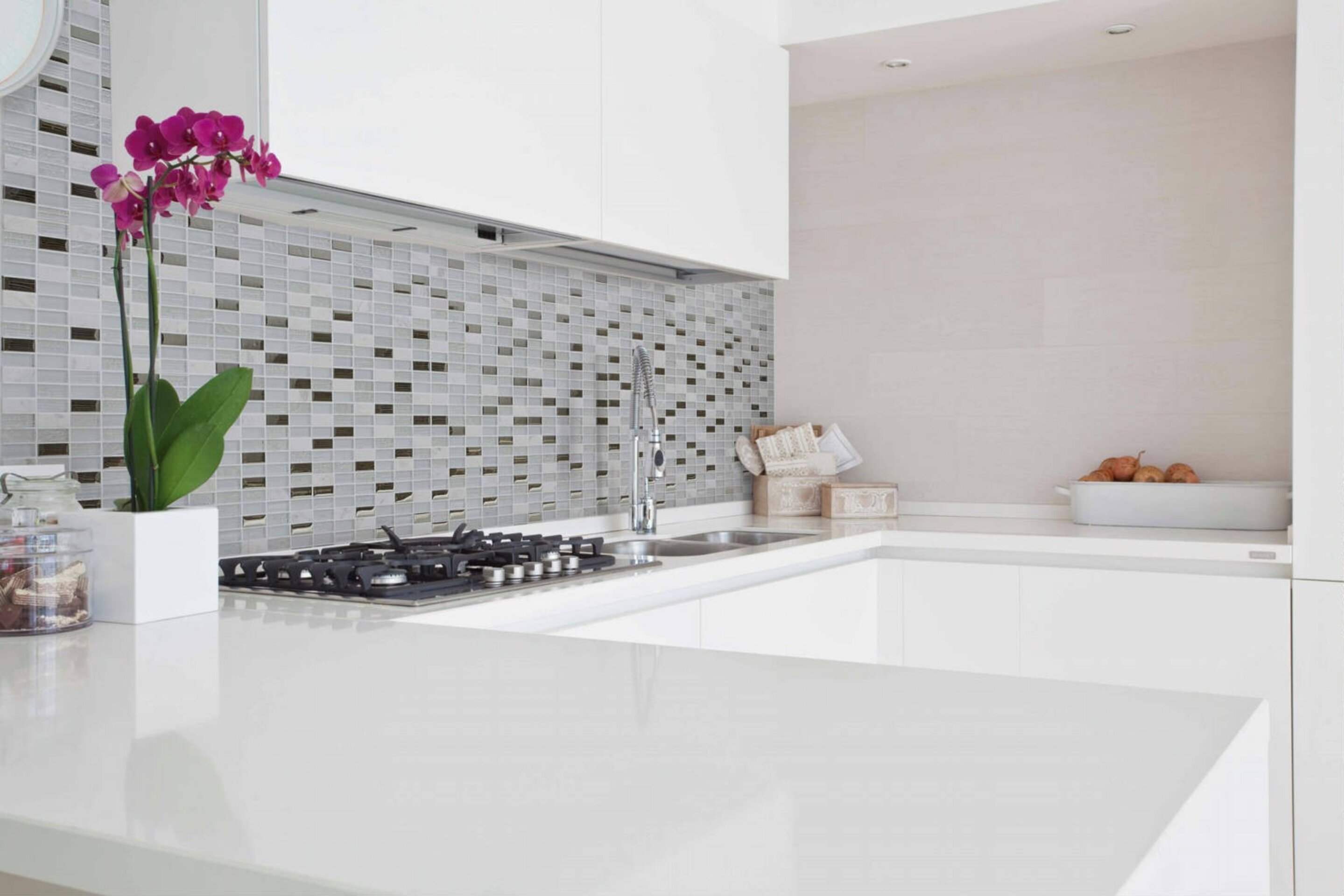 CITY BEIGE, GRIS, BLANCO o NEGRO - Mosaico en Malla - 5