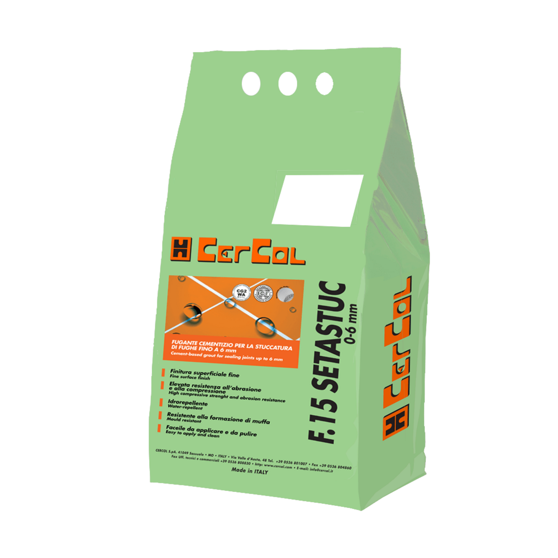 Lechada para azulejos / Rejunte para baldosas F15 SETASTUC 0-6 mm - 1