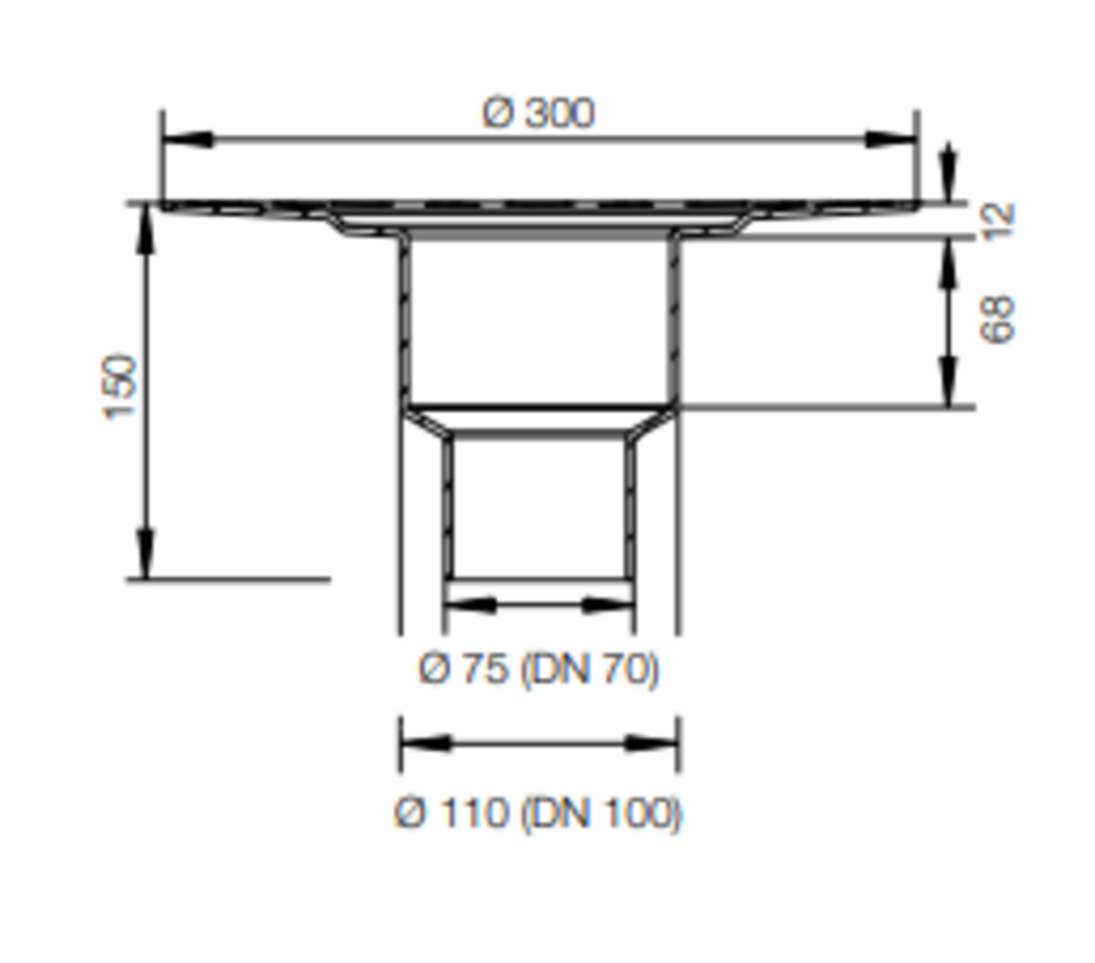 Desagüe vertical sin sifón - KERDI DRAIN - KD BV 100 - 2