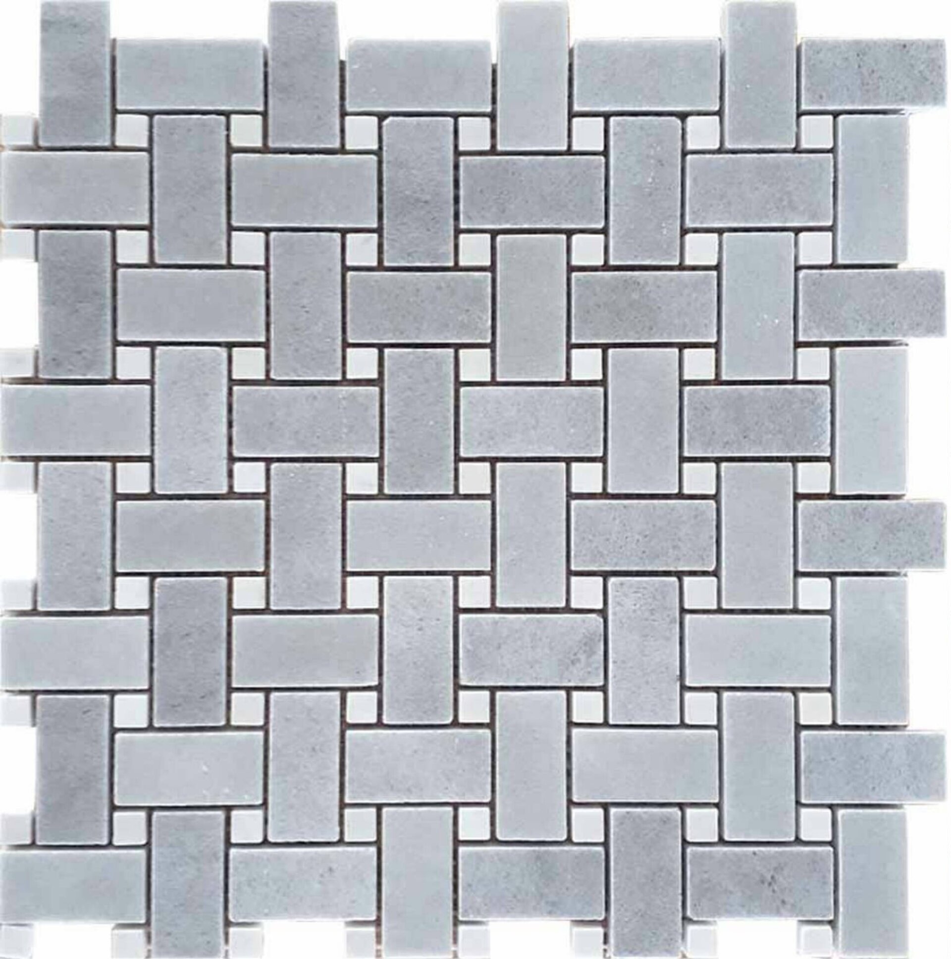 TRENZADO BLANCO o GRIS - Mosaico en Malla - 2
