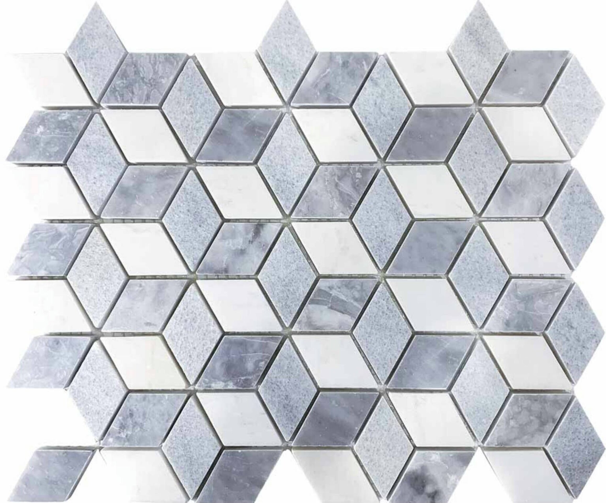 CUBO GRIS o NEGRO - Mosaico en Malla - 3